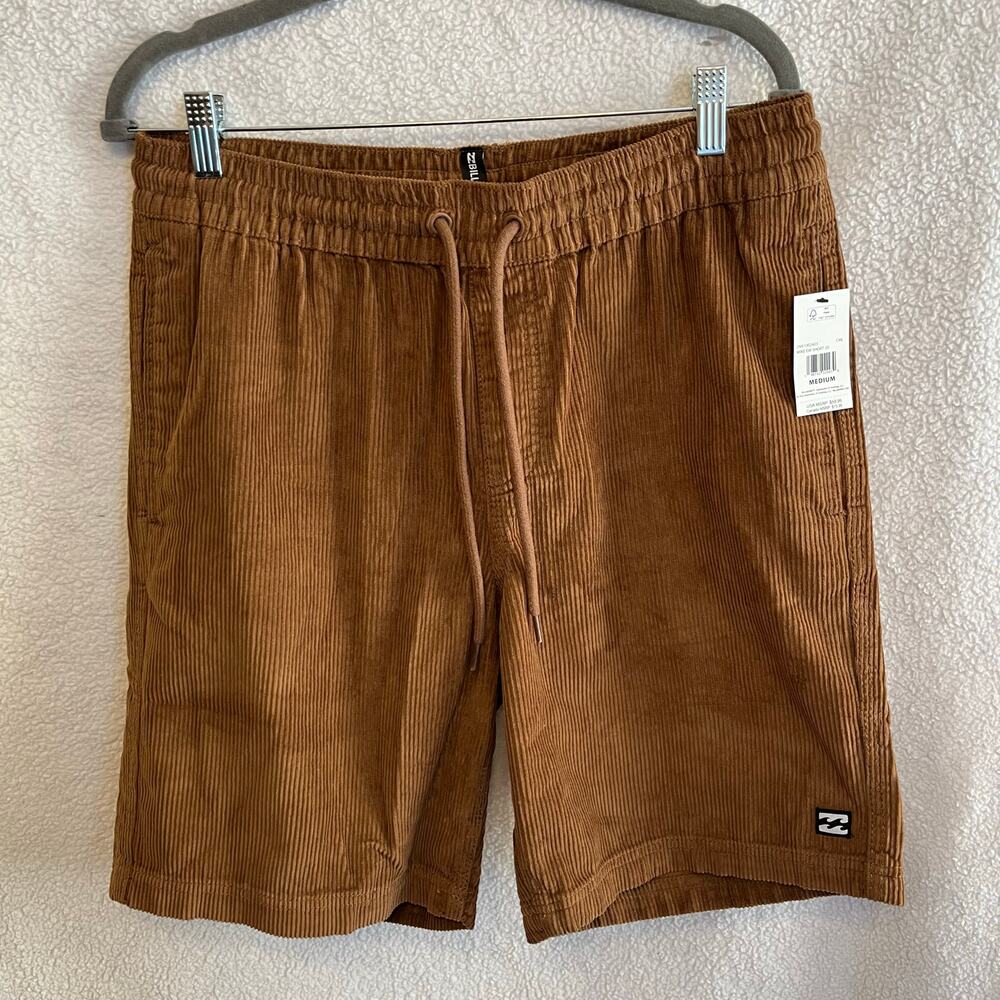 Billabong Brown Corduroy Drawstring Shorts